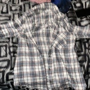 Plaid cover up jacket